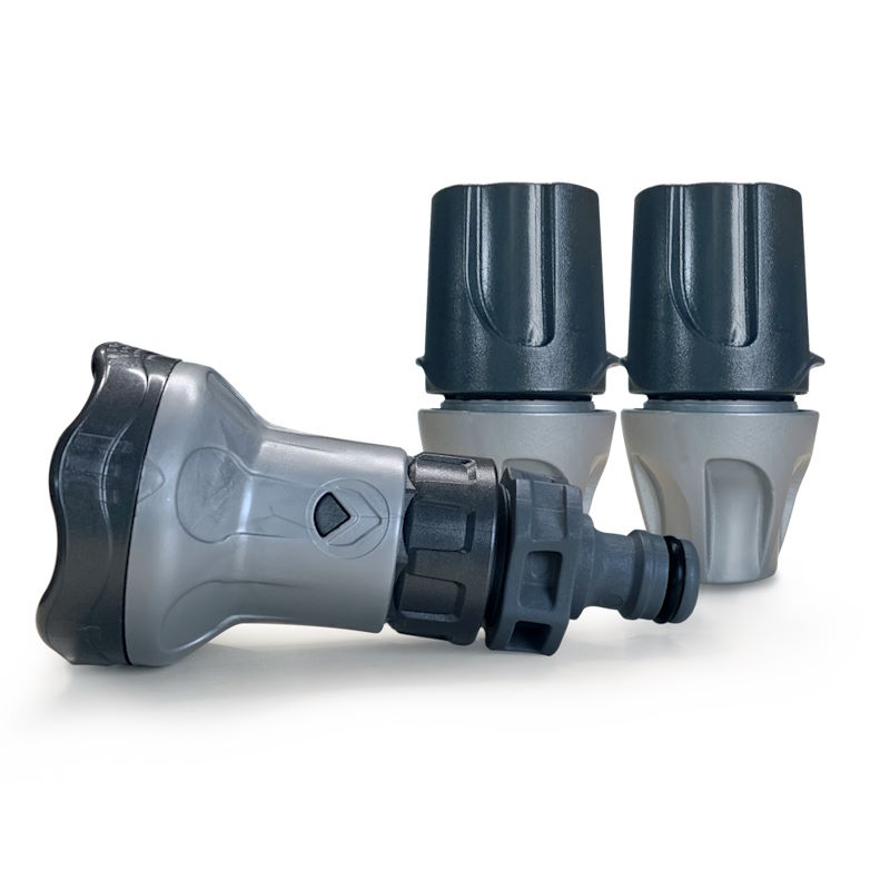 Kit doccetta irrigazione con raccordi 1/2" e 5/8" + presa a rubinetto